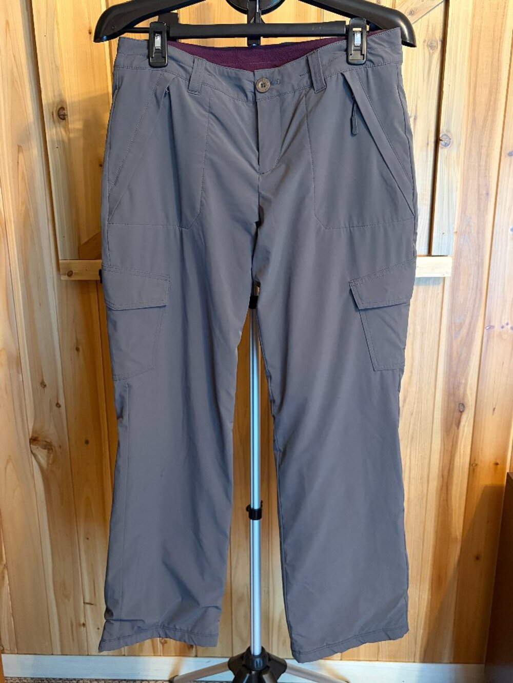 Eddie Bauer Women's 8 Guide Pro Fleece Lined Charcoal Gray Hiking Trail